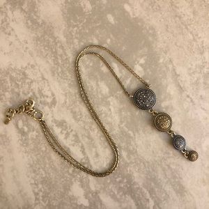 Lucky Brand Two-tone Pendant Necklace